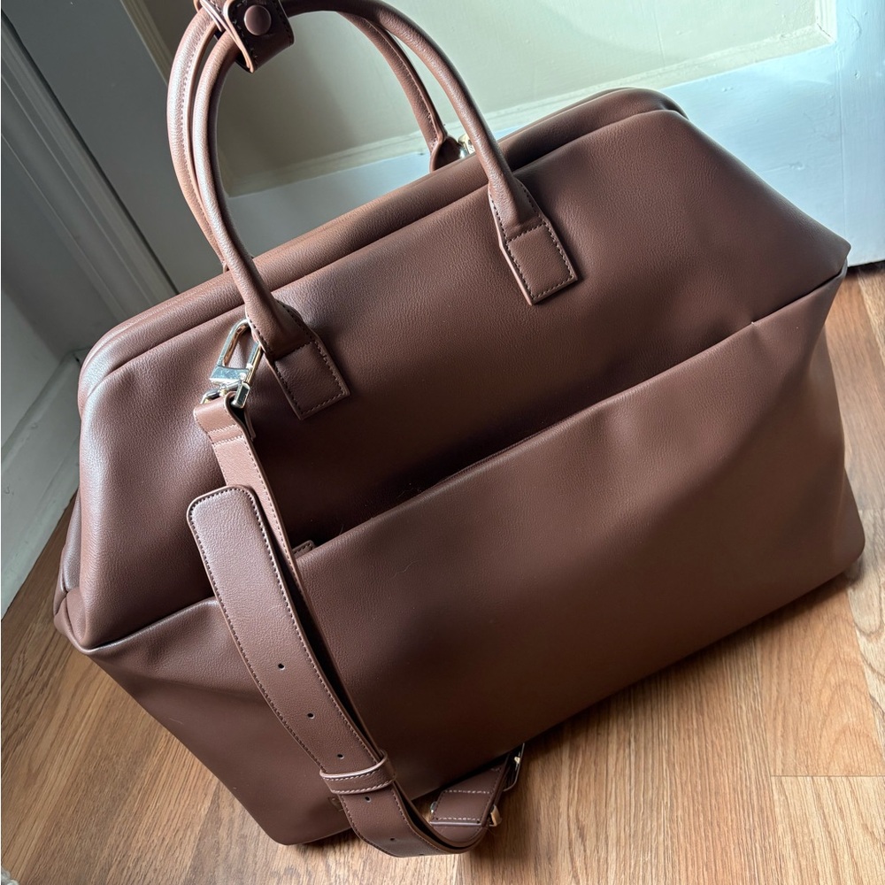 BEIS Maple Faux Leather Weekend Bag